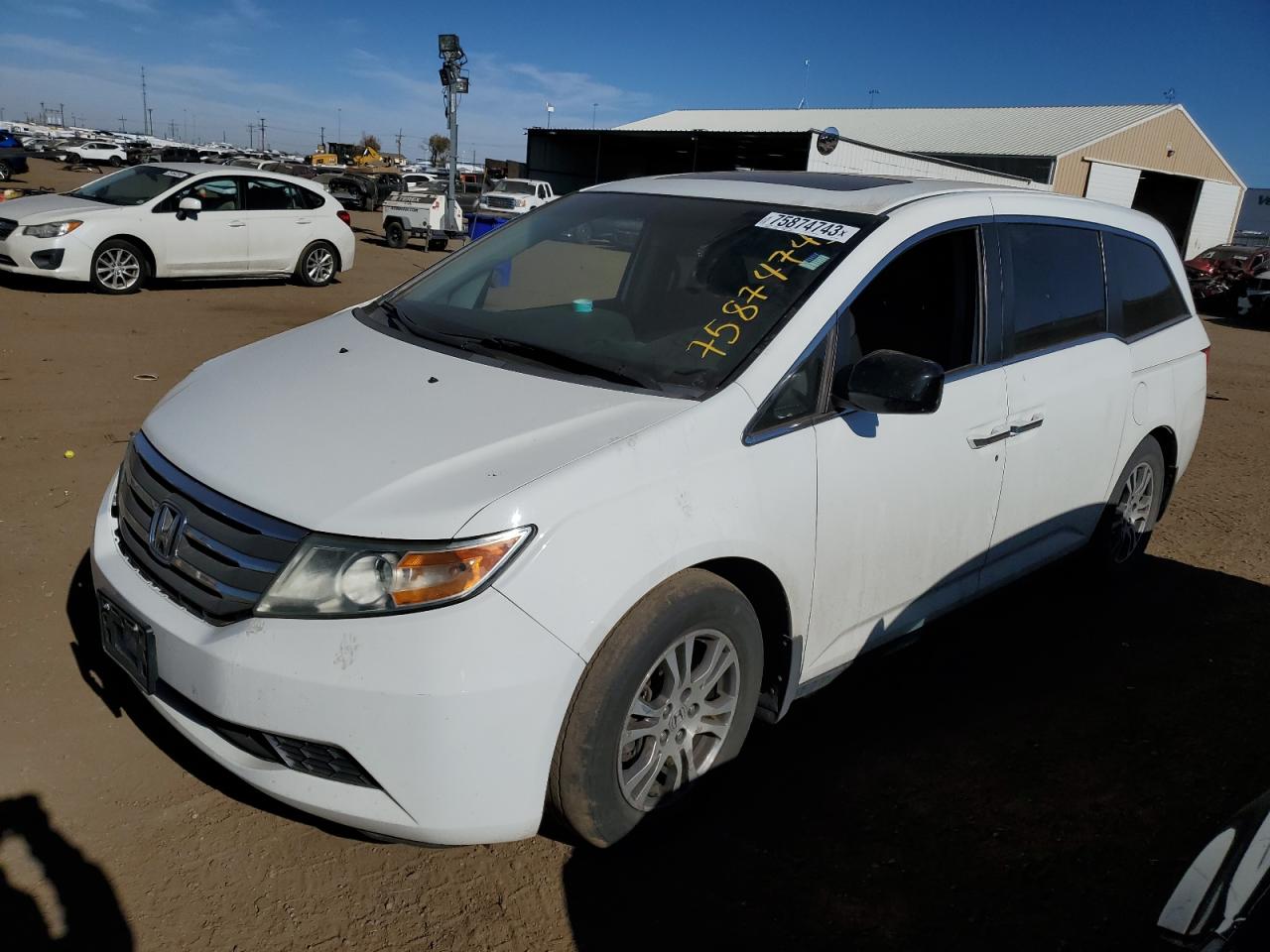Image 1 of 2012 HONDA ODYSSEY EXL 2012 with VIN 5FNRL5H69CB008494