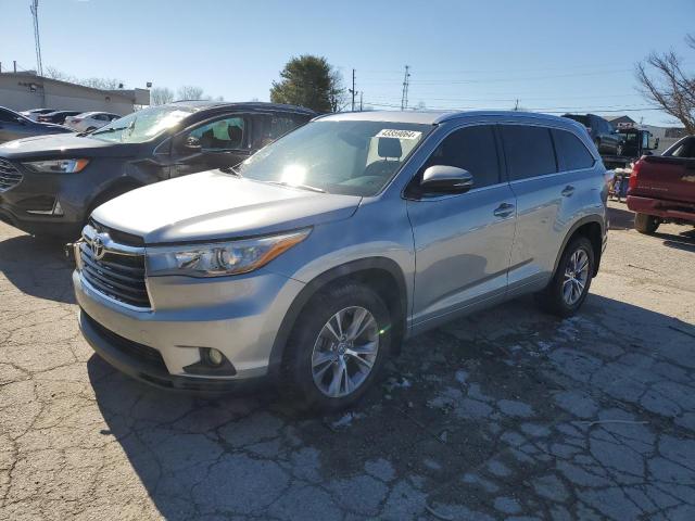 Image 1 of 2015 TOYOTA HIGHLANDER XLE 2015 with VIN 5TDJKRFH9FS214961