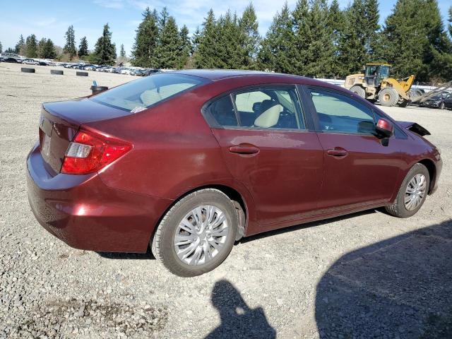 Image 3 of 2012 HONDA CIVIC LX 2012 with VIN 2HGFB2F55CH544160