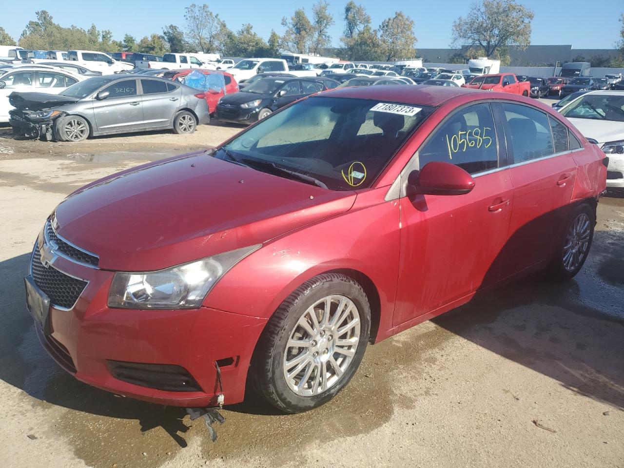 Image 1 of 2013 CHEVROLET CRUZE ECO 2013 with VIN 1G1PH5SB2D7302107