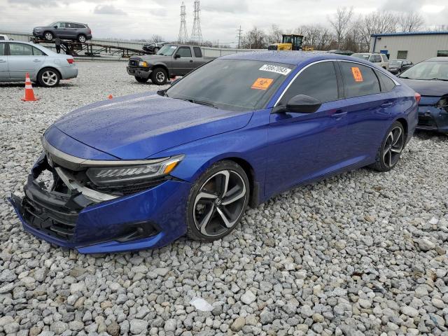Изображение 1 2022 HONDA ACCORD SPORT 2022 с VIN 1HGCV1F36NA055190