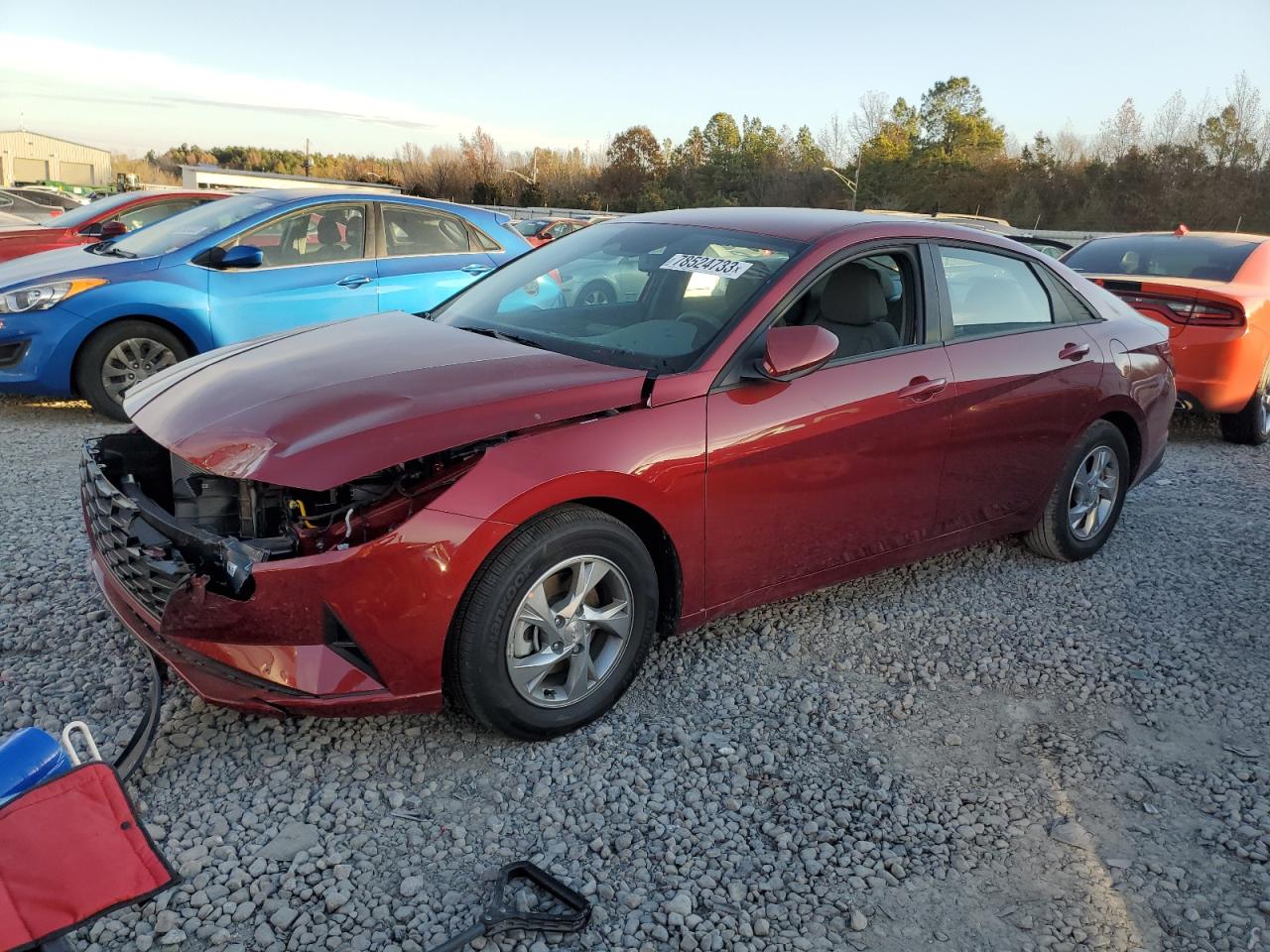 Image 1 of 2023 HYUNDAI ELANTRA SE 2023 with VIN KMHLL4AG5PU605279