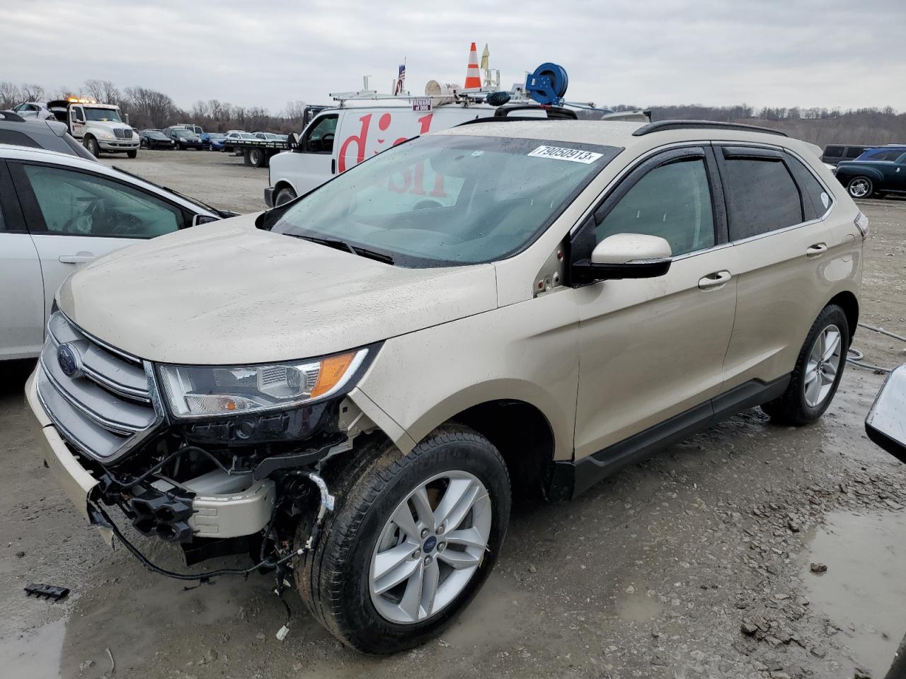 Image 1 of 2017 FORD EDGE SEL 2017 with VIN 2FMPK3J92HBC42799