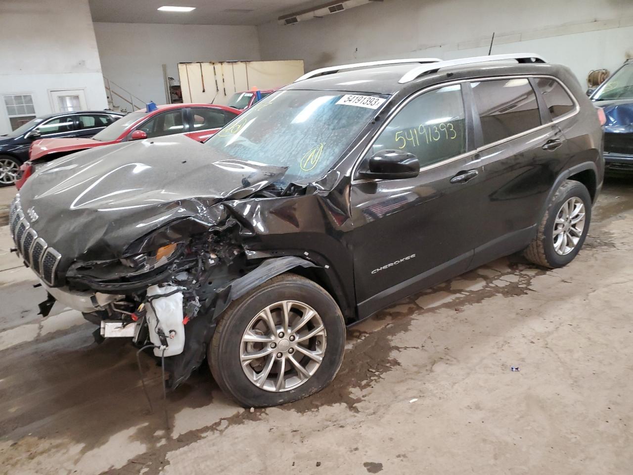 Image 1 of 2021 JEEP CHEROKEE LATITUDE LUX 2021 with VIN 1C4PJMMX2MD236576