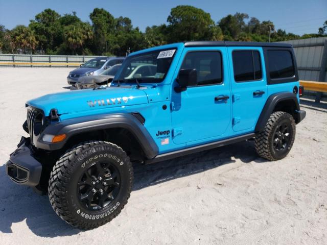 Изображение 1 2021 JEEP WRANGLER UNLIMITED SPORT 2021 с VIN 1C4HJXDG8MW637656