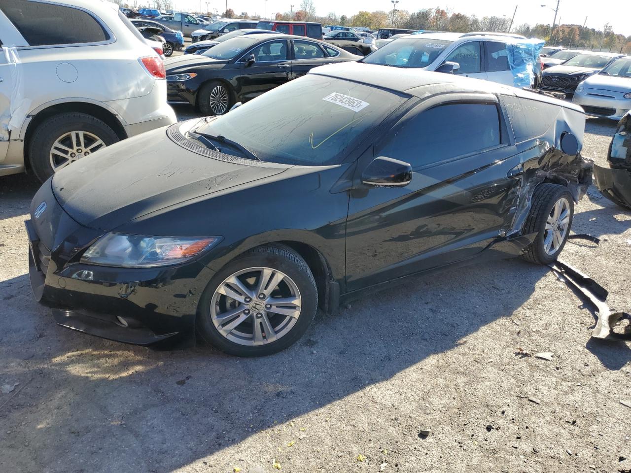 Image 1 of 2012 HONDA CR-Z EX 2012 with VIN JHMZF1D68CS003858