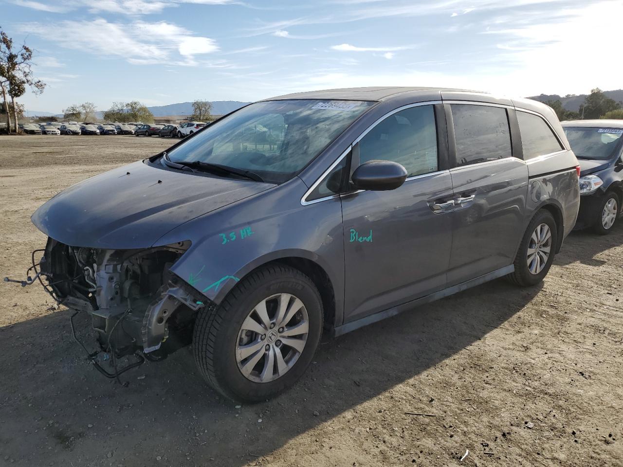 Obraz 1 z 2015 HONDA ODYSSEY EXL 2015 z VIN 5FNRL5H64FB081597