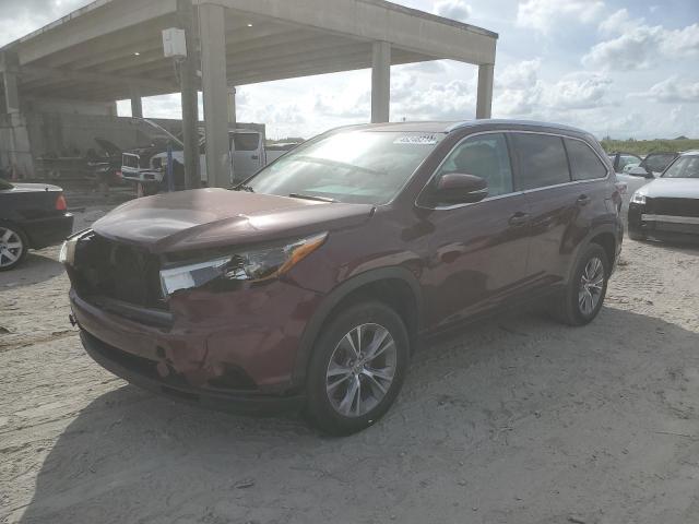 Image 1 of 2014 TOYOTA HIGHLANDER XLE 2014 with VIN 5TDKKRFH3ES013219