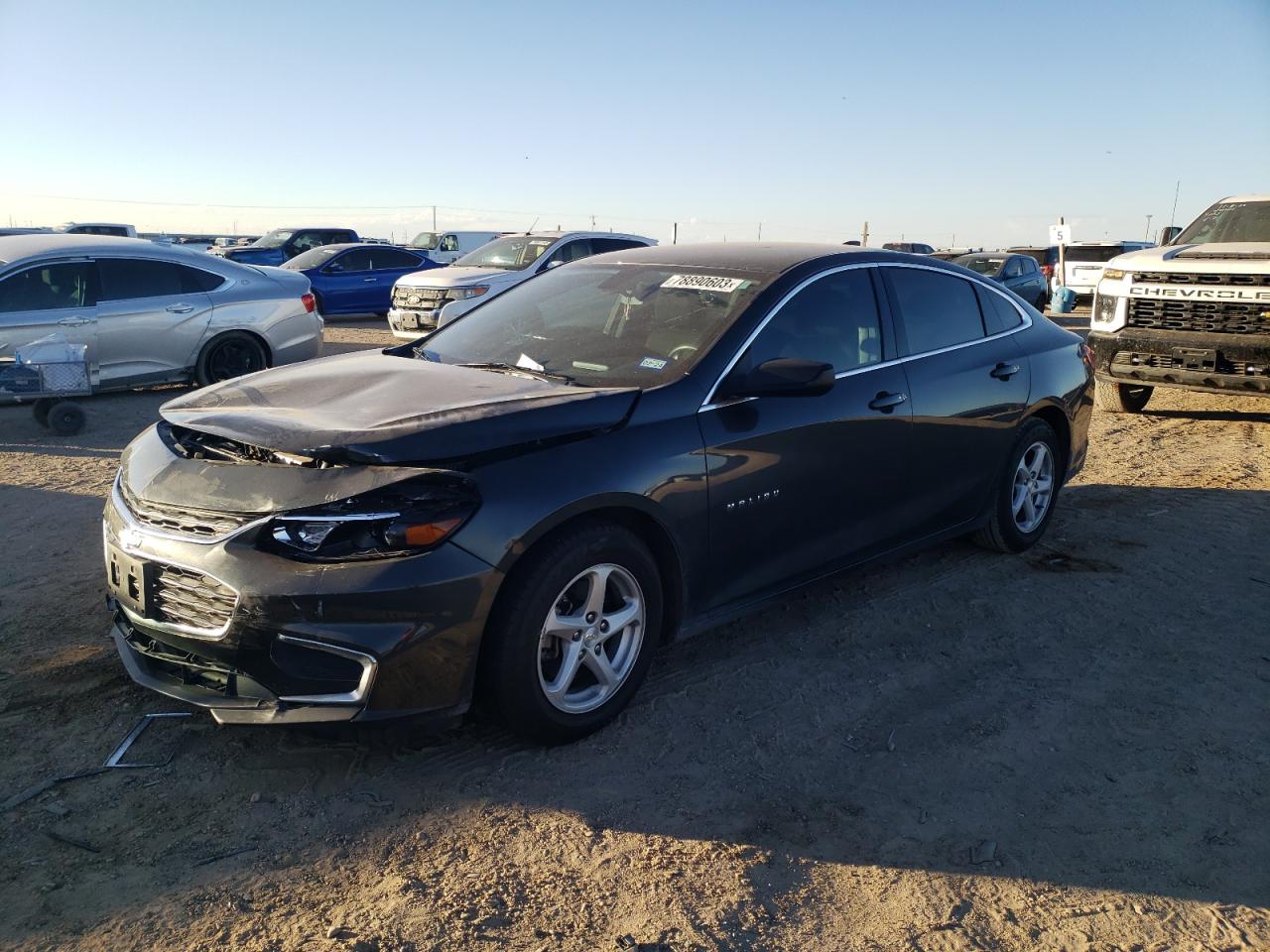 Image 1 of 2018 CHEVROLET MALIBU LS 2018 with VIN 1G1ZB5ST2JF135462