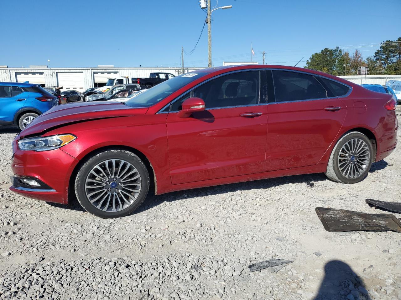 Image 1 of 2017 FORD FUSION SE 2017 with VIN 3FA6P0HD1HR174660