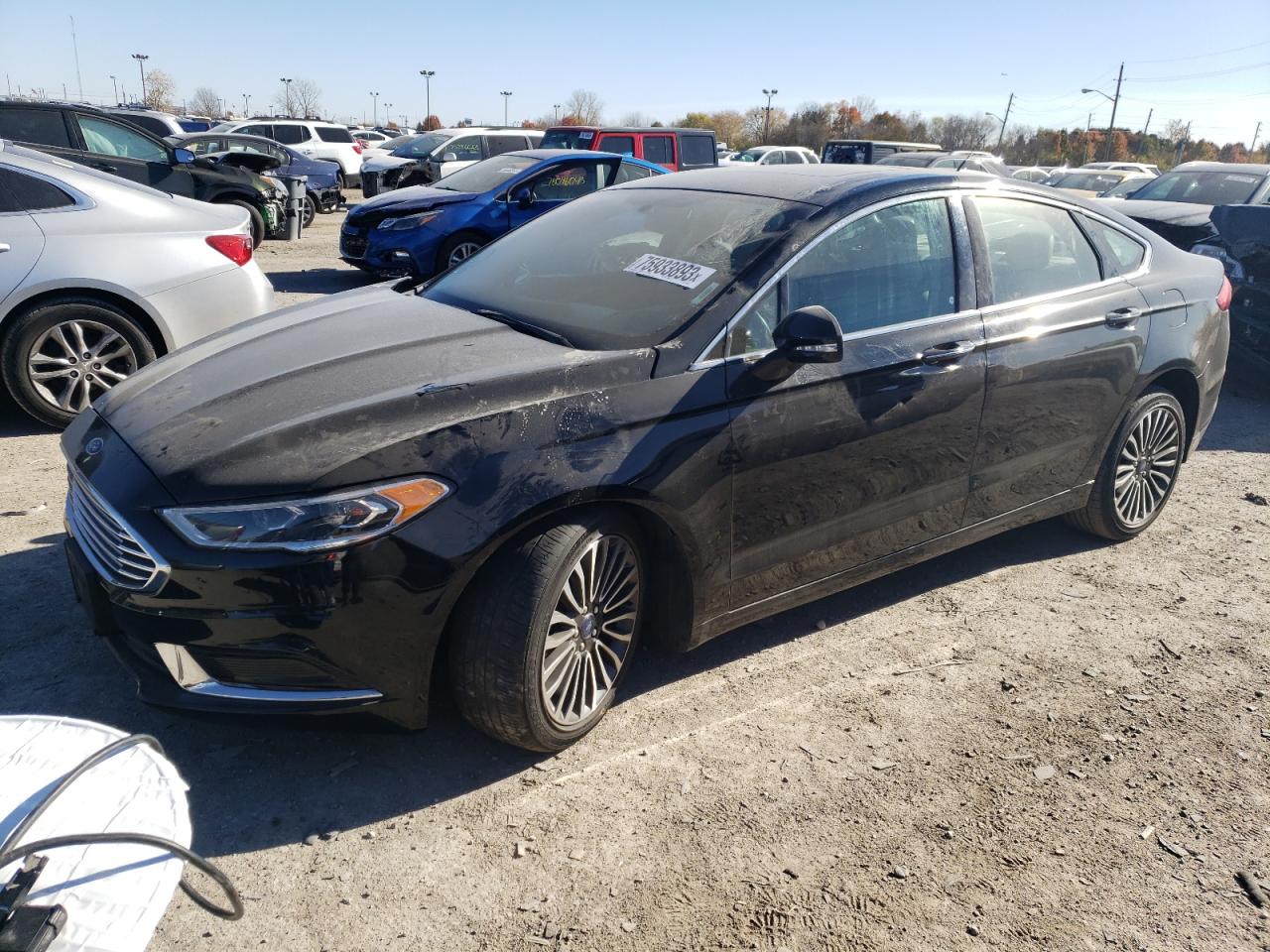 Image 1 of 2018 FORD FUSION SE 2018 with VIN 3FA6P0T92JR264330