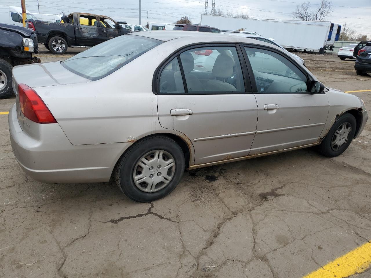 Изображение 3 2002 HONDA CIVIC LX 2002 с VIN 1HGES16522L069705