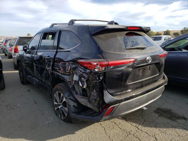 Изображение 2 2022 TOYOTA HIGHLANDER XLE 2022 с VIN 5TDHZRBH7NS593490