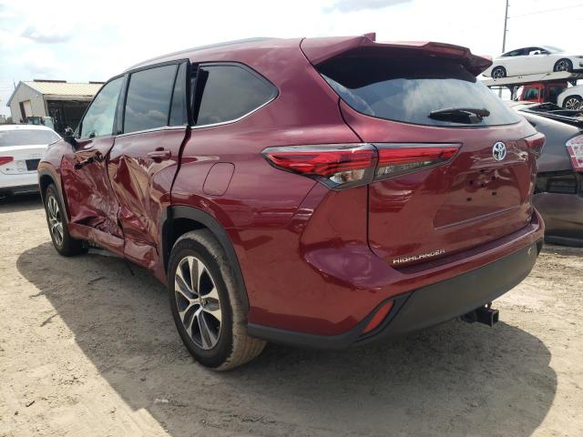 Изображение 2 2022 TOYOTA HIGHLANDER HYBRID XLE 2022 с VIN 5TDGARAH4NS510005