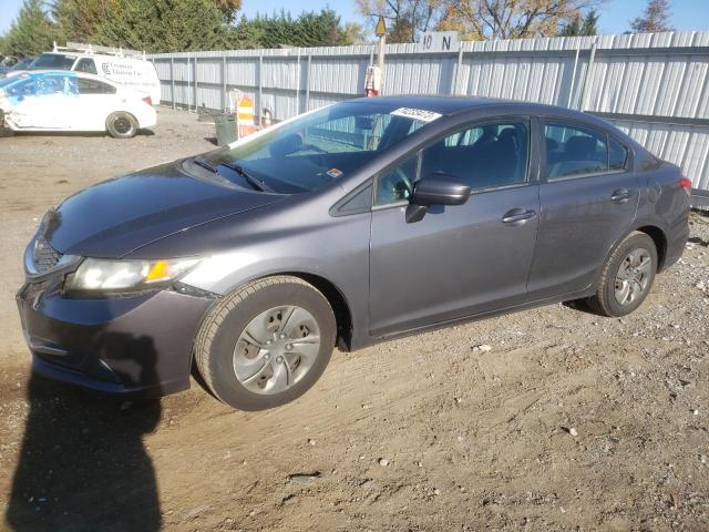 Image 1 of 2014 HONDA CIVIC LX 2014 with VIN 2HGFB2F5XEH505227