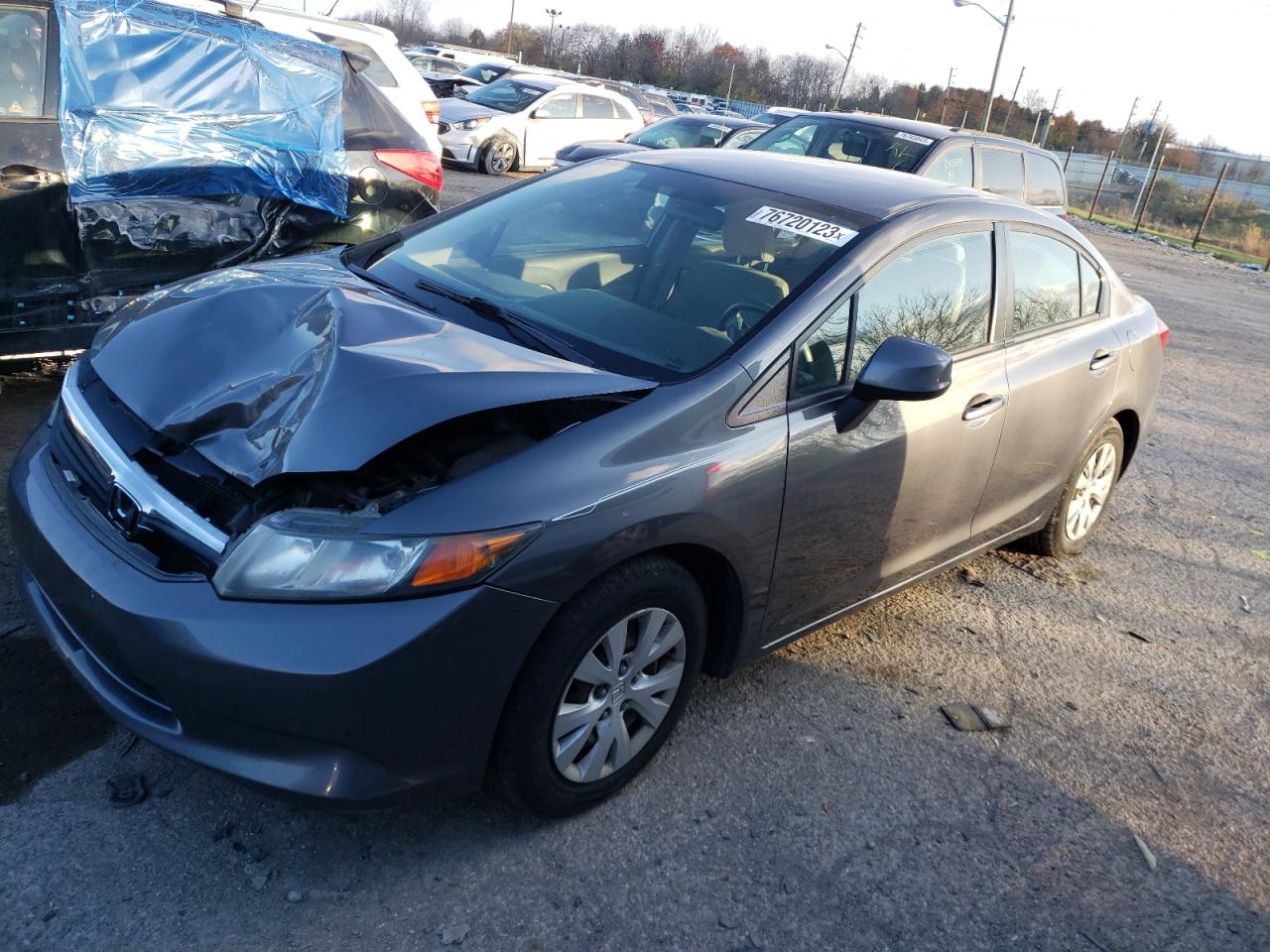 Obraz 1 z 2012 HONDA CIVIC LX 2012 z VIN 19XFB2F52CE017431