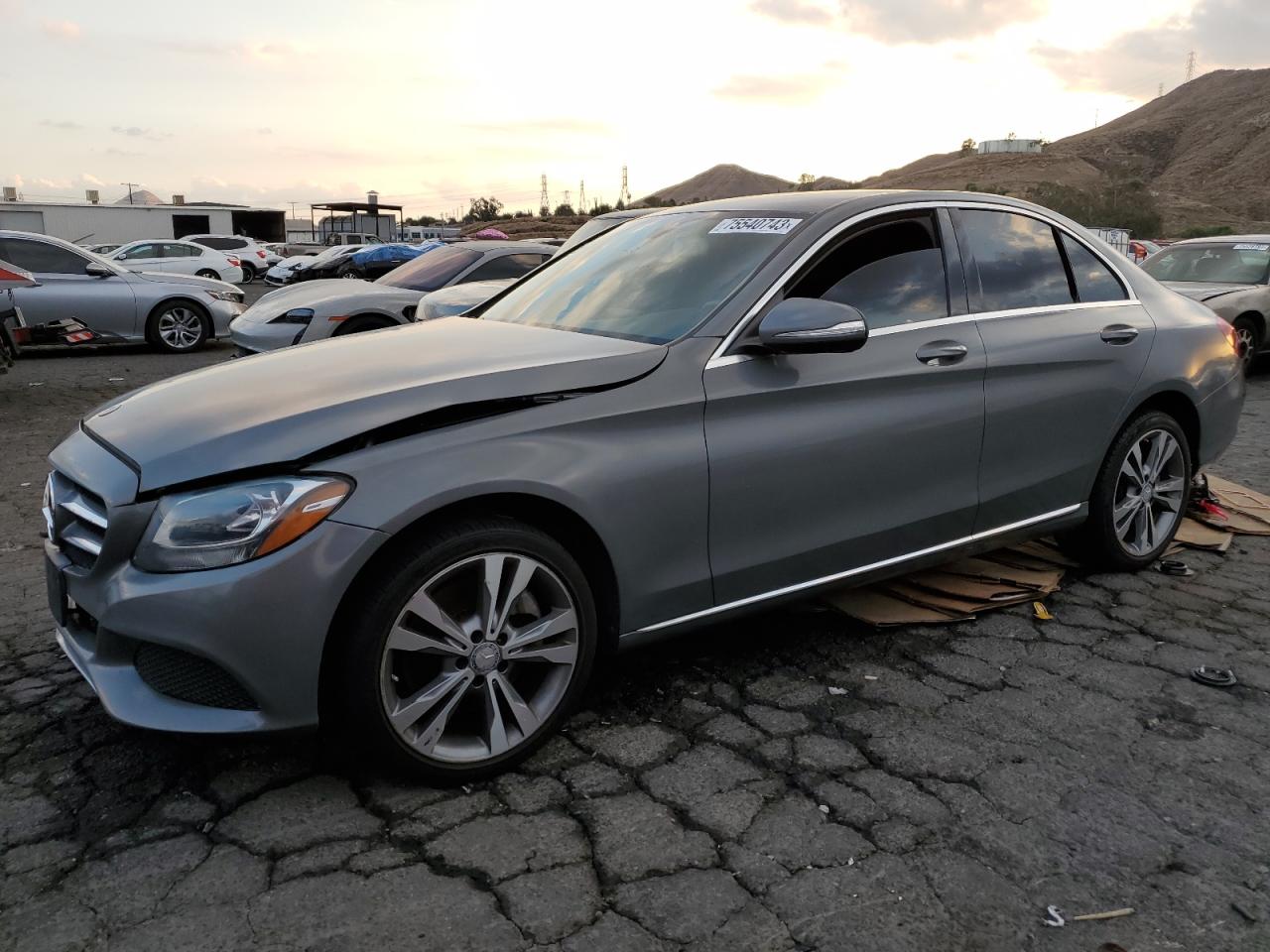 Image 1 of 2015 MERCEDES-BENZ C 300 4MATIC 2015 with VIN 55SWF4KB0FU016416