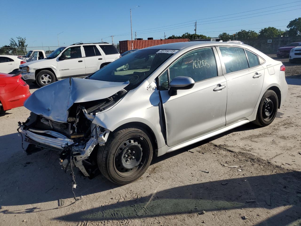 Image 1 of 2021 TOYOTA COROLLA LE 2021 with VIN 5YFEPMAE9MP223510