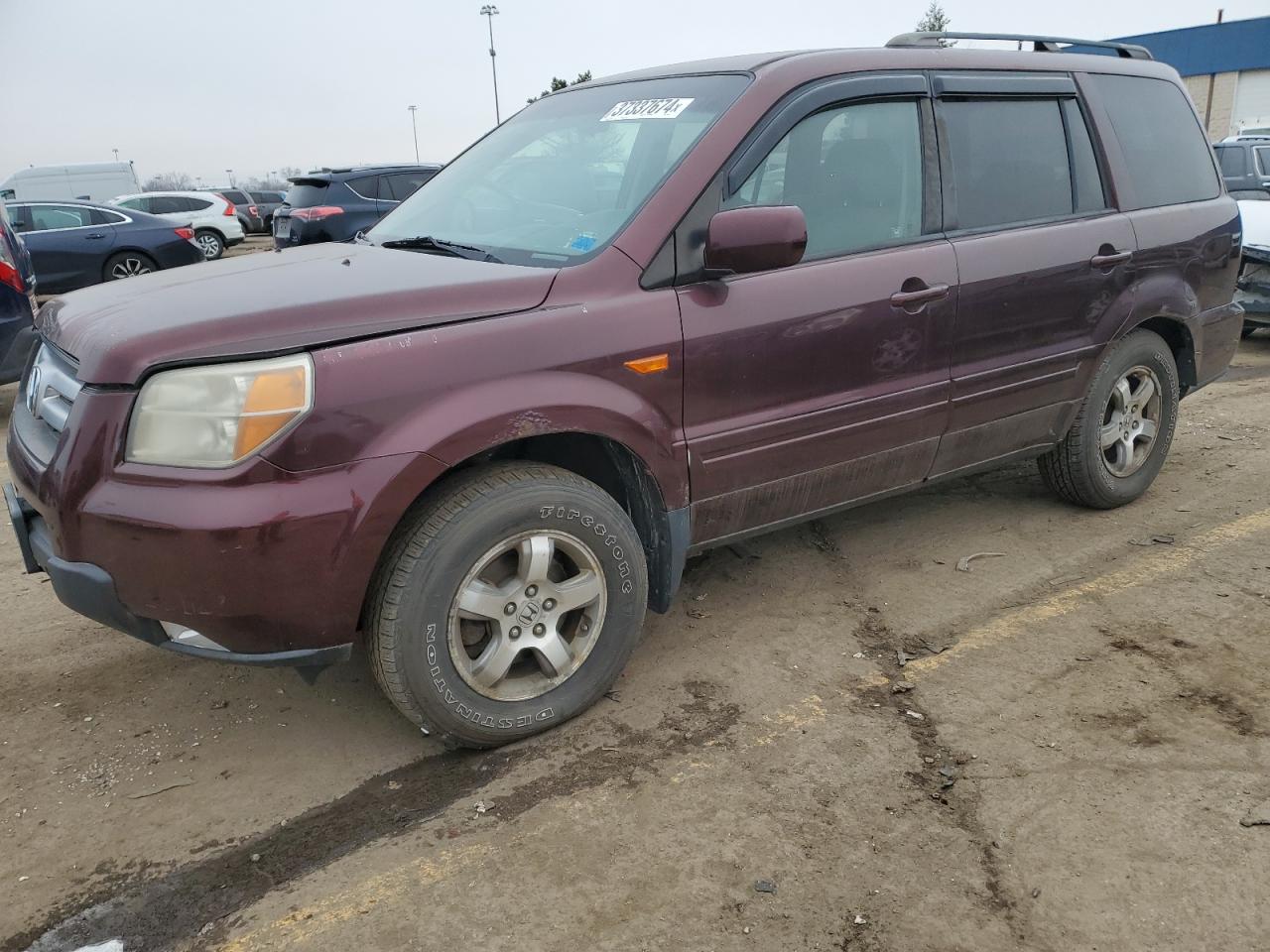 Image 1 of 2007 HONDA PILOT EX 2007 with VIN 2HKYF18447H503767