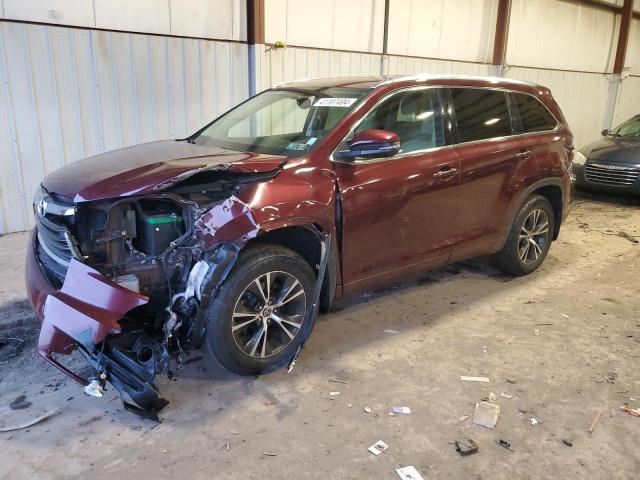 Image 1 of 2016 TOYOTA HIGHLANDER XLE 2016 with VIN 5TDJKRFH6GS240550
