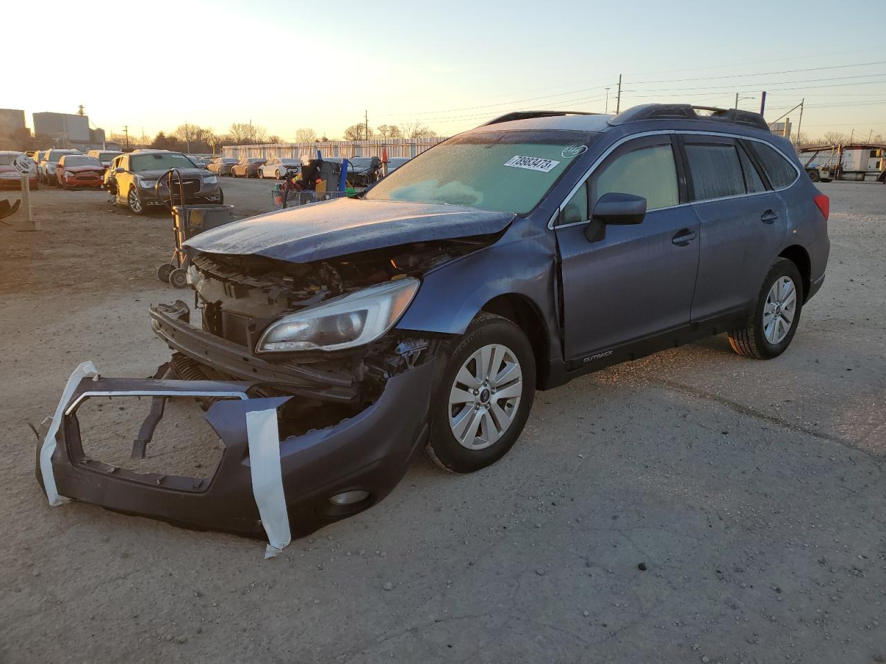 Изображение 1 2017 SUBARU OUTBACK 2.5I PREMIUM 2017 с VIN 4S4BSACCXH3206947