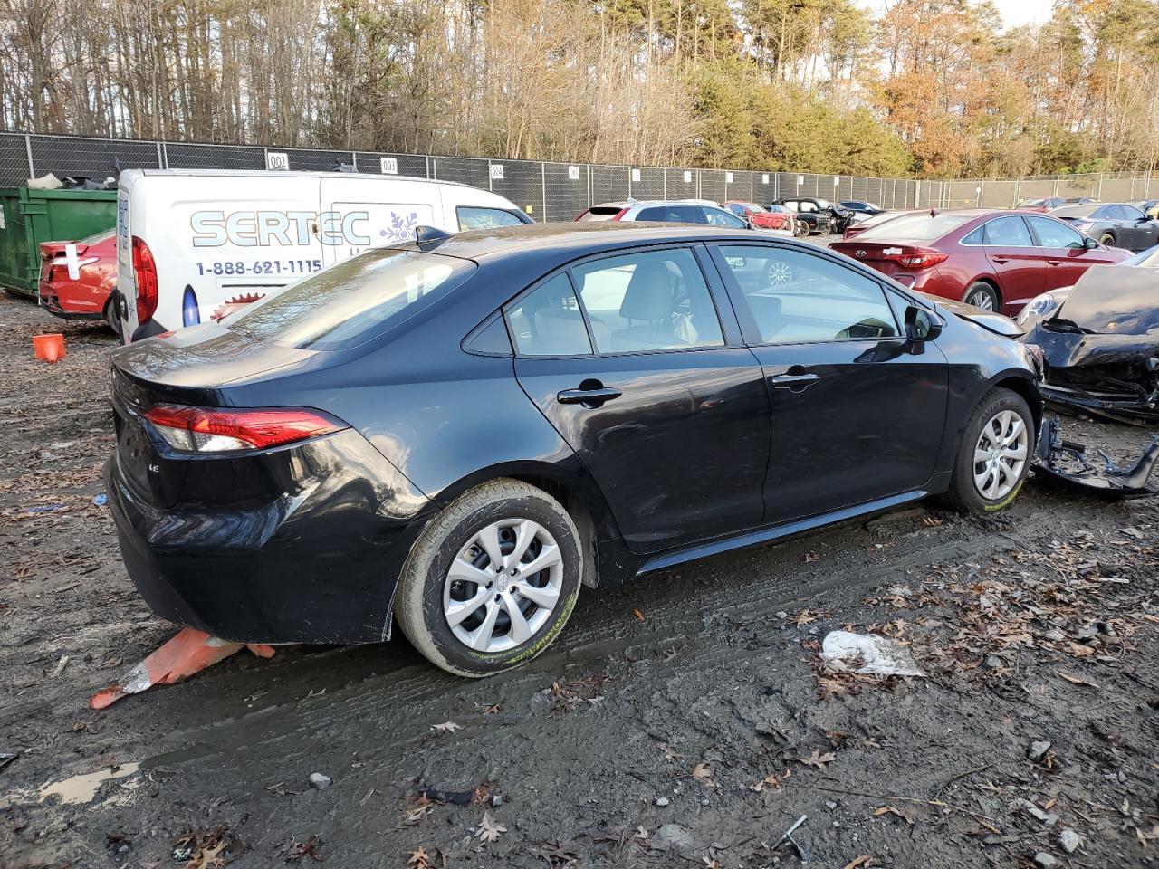 Image 3 of 2023 TOYOTA COROLLA LE 2023 with VIN JTDB4MEE2P3013866