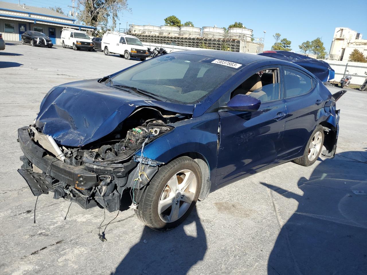 Image 1 of 2013 HYUNDAI ELANTRA GLS 2013 with VIN KMHDH4AE3DU728093