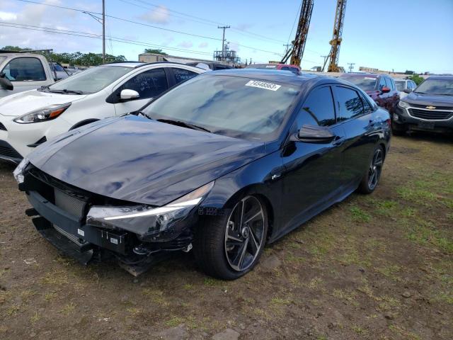 Image 1 of 2023 HYUNDAI ELANTRA N LINE 2023 with VIN KMHLR4AF0PU520890