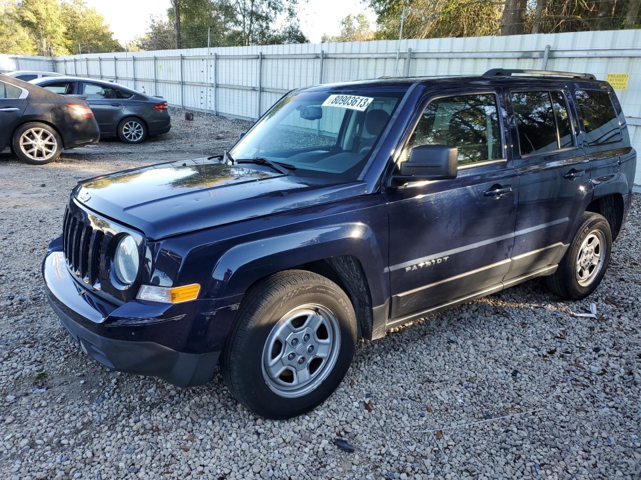 Image 1 of 2016 JEEP PATRIOT SPORT 2016 with VIN 1C4NJPBB2GD800893