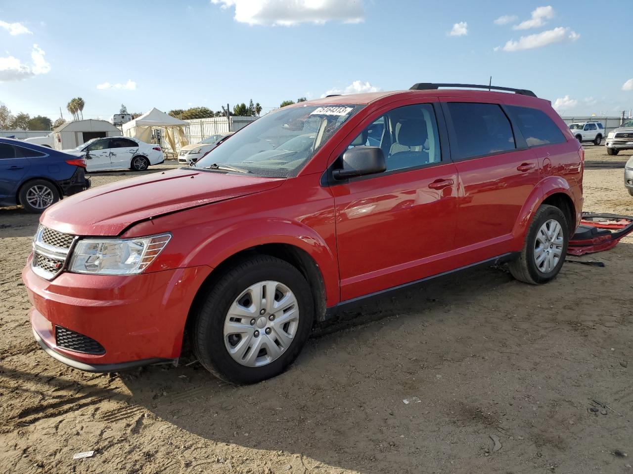 Image 1 of 2018 DODGE JOURNEY SE 2018 with VIN 3C4PDCAB6JT527078