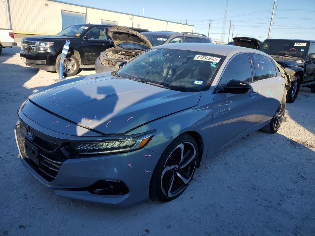 Image 1 of 2021 HONDA ACCORD SPORT 2021 with VIN 1HGCV1F36MA111126
