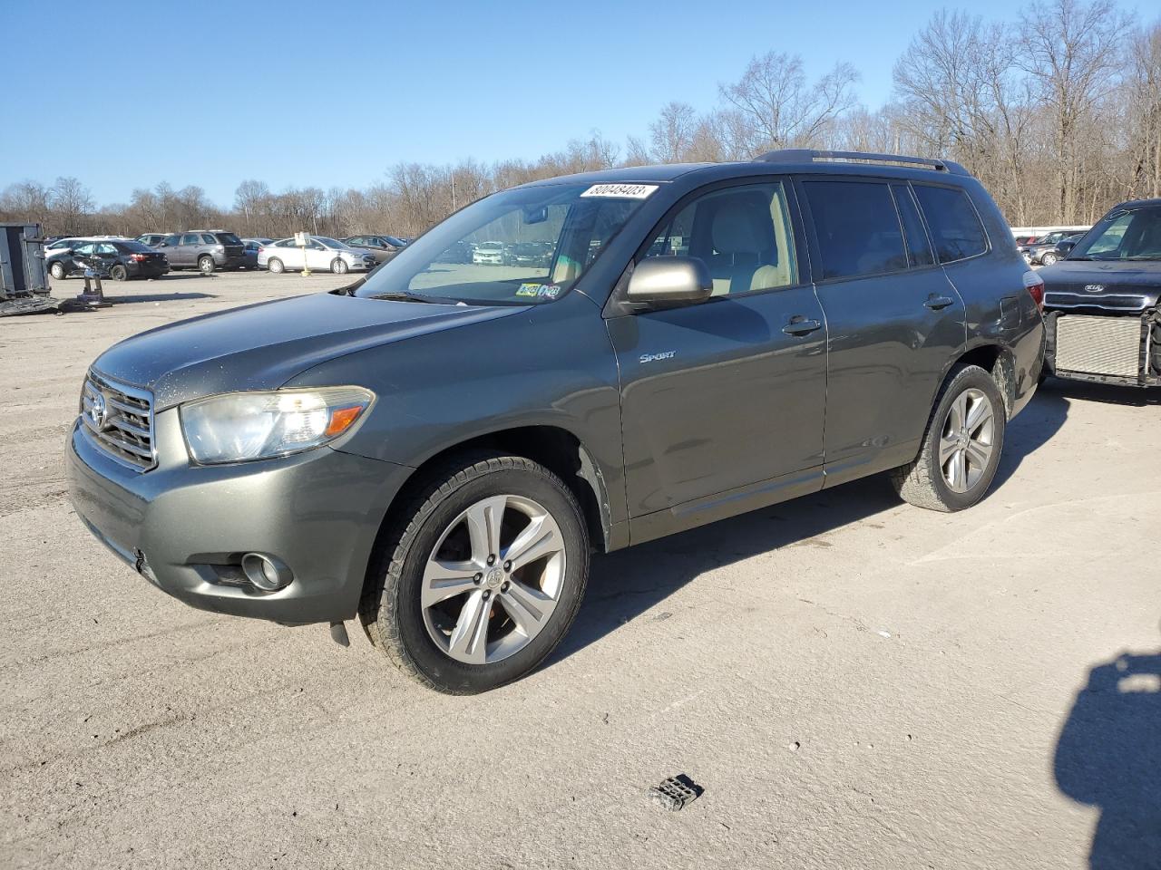 Image 1 of 2008 TOYOTA HIGHLANDER SPORT 2008 with VIN JTEES43A782049204