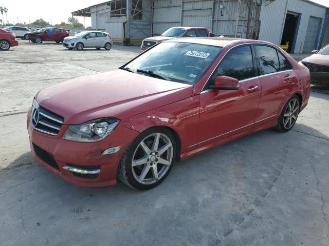 Image 1 of 2014 MERCEDES-BENZ C 250 2014 with VIN WDDGF4HB0EG256301