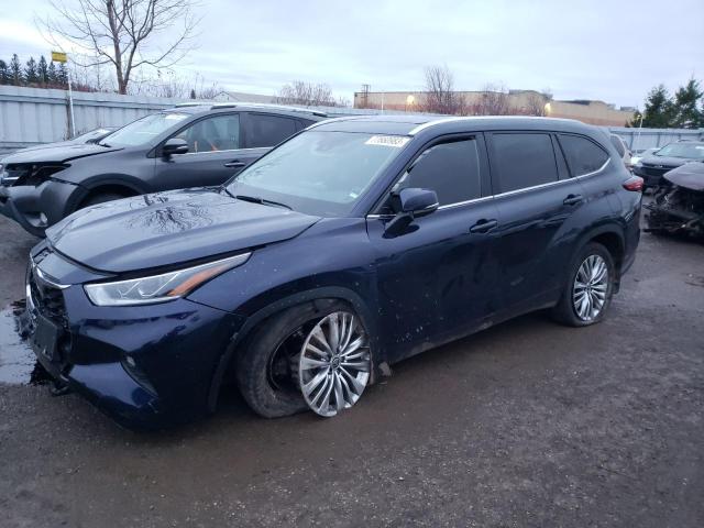 Image 1 of 2022 TOYOTA HIGHLANDER PLATINUM 2022 with VIN 5TDFZRBH0NS233615