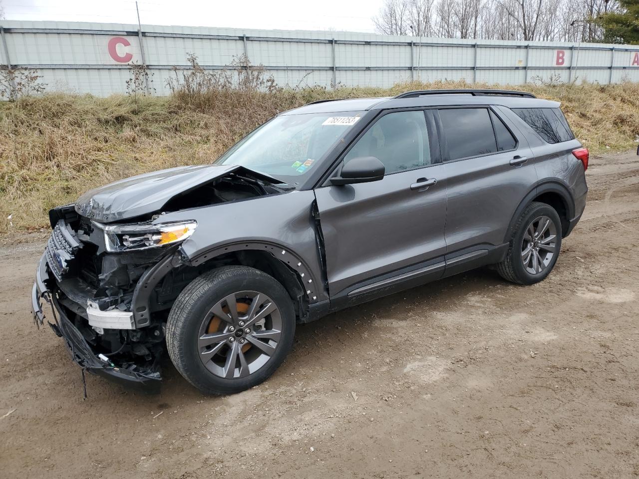 Image 1 of 2021 FORD EXPLORER XLT 2021 with VIN 1FMSK8DH8MGA80447