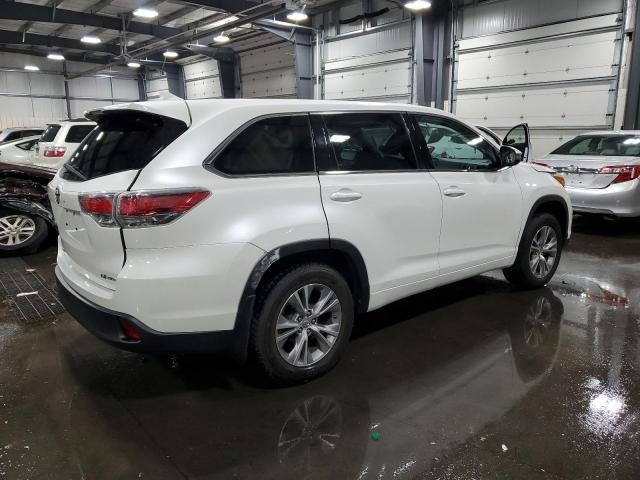 Image 3 of 2015 TOYOTA HIGHLANDER LE 2015 with VIN 5TDBKRFH0FS222810