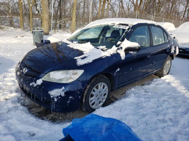 Image 1 of 2005 HONDA CIVIC LX 2005 with VIN 2HGES16585H521738