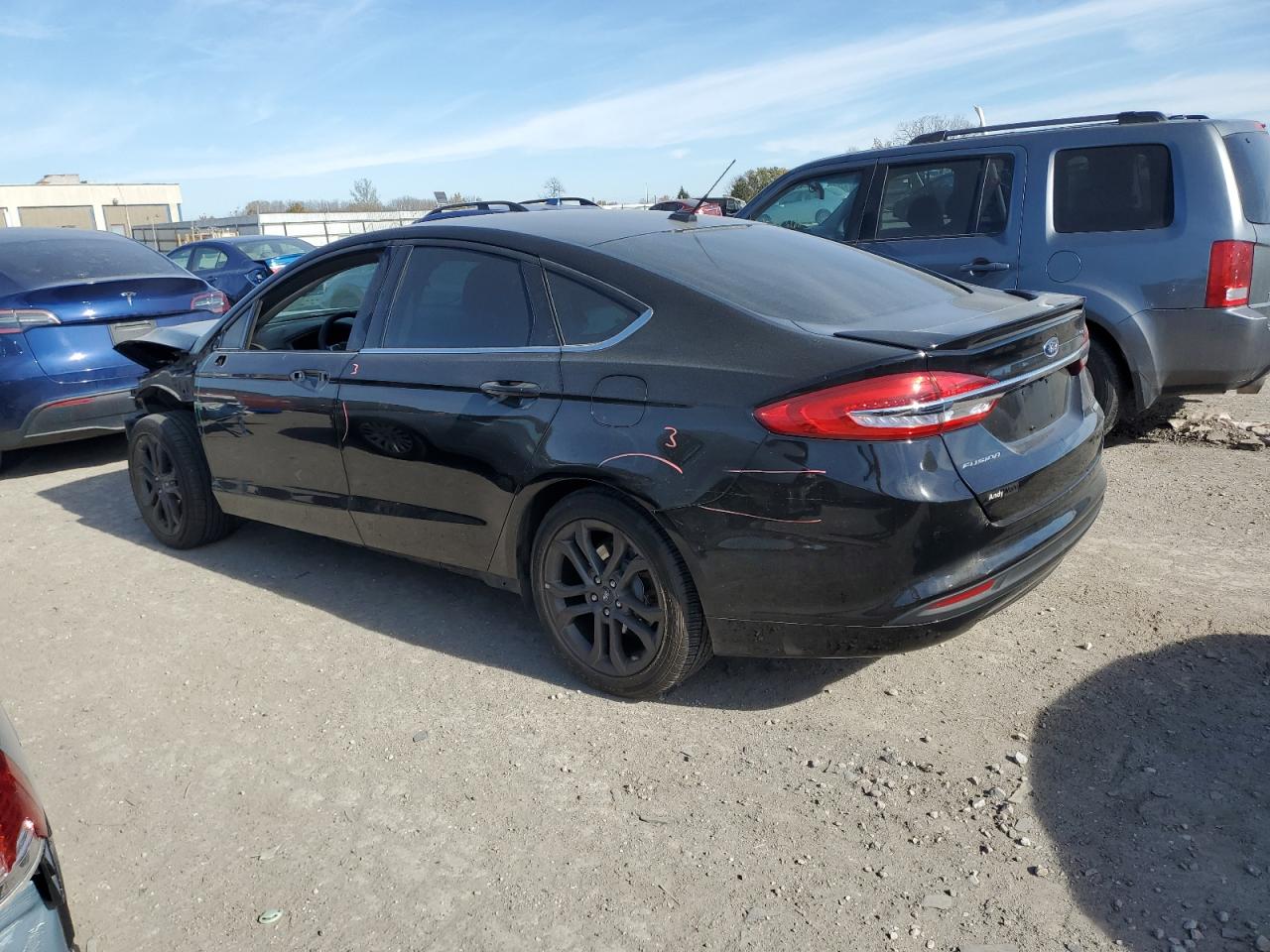 Изображение 2 2018 FORD FUSION SE 2018 с VIN 3FA6P0HD2JR245435