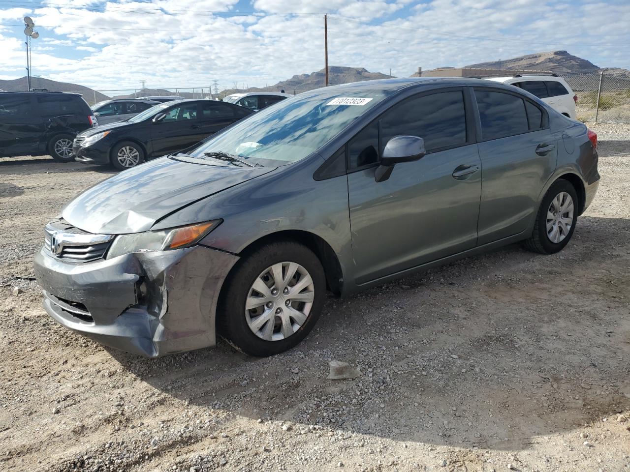 Image 1 of 2012 HONDA CIVIC LX 2012 with VIN 19XFB2F54CE376151