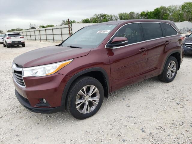 Obraz 1 z 2014 TOYOTA HIGHLANDER LE 2014 z VIN 5TDZKRFH9ES015216