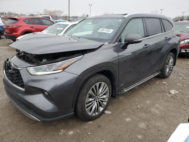 Image 1 of 2021 TOYOTA HIGHLANDER HYBRID PLATINUM 2021 with VIN 5TDEBRCH8MS056406
