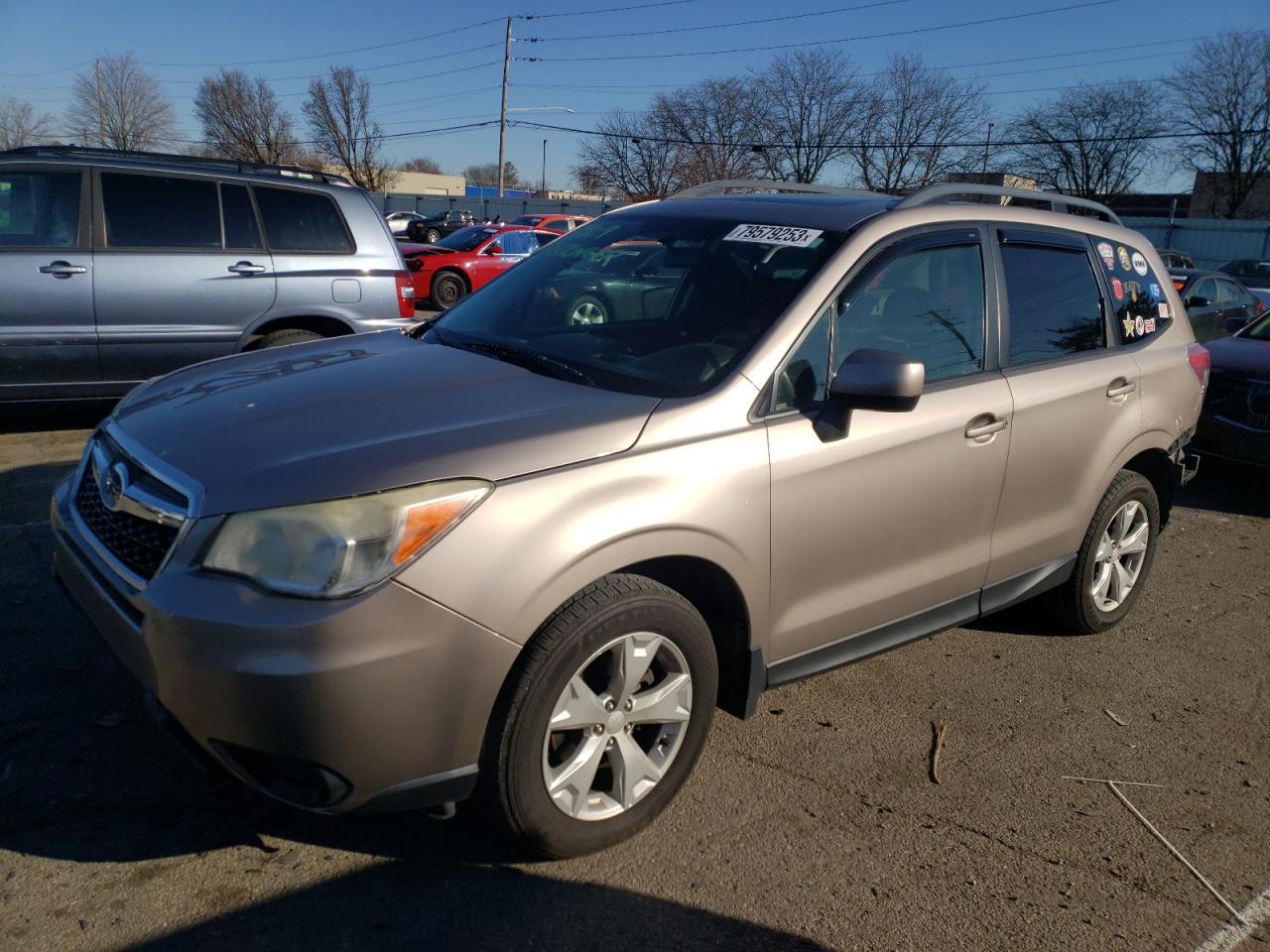Image 1 of 2014 SUBARU FORESTER 2.5I PREMIUM 2014 with VIN JF2SJAEC7EH474486