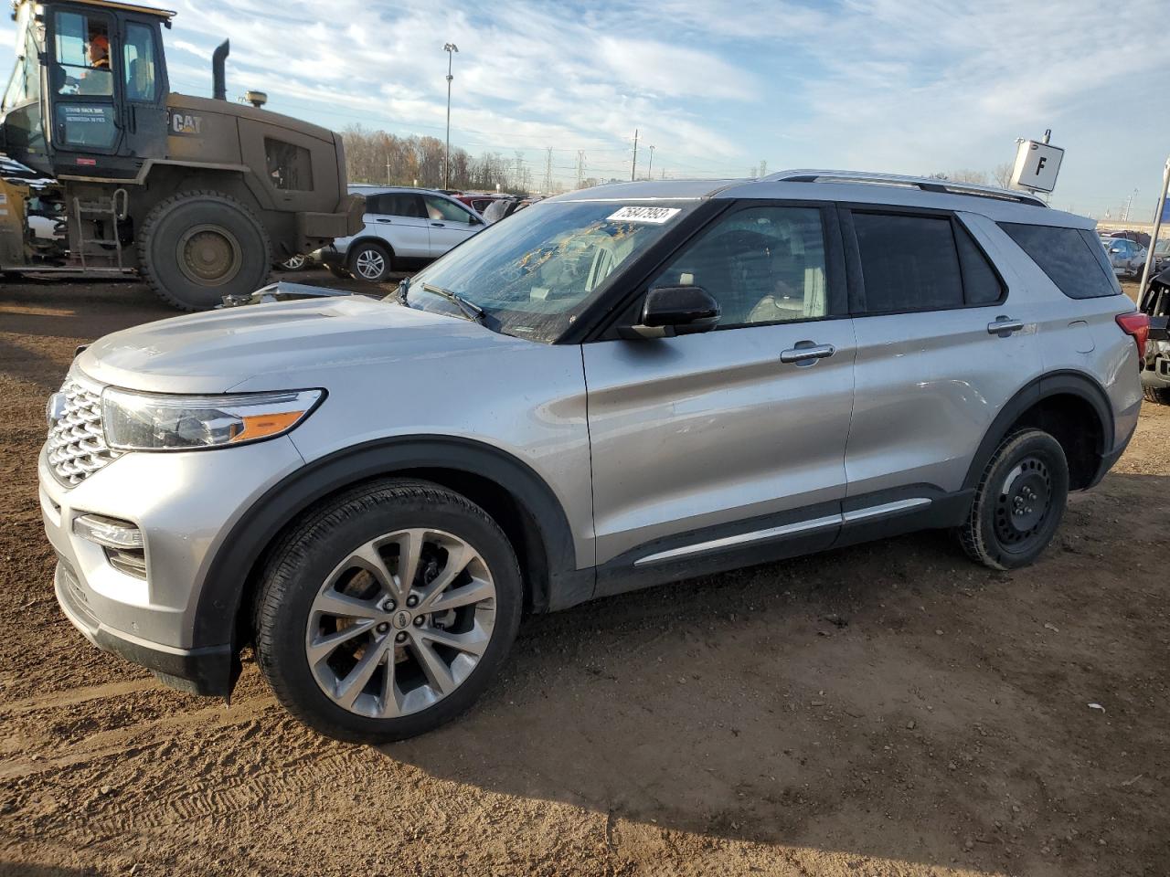 Image 1 of 2022 FORD EXPLORER PLATINUM 2022 with VIN 1FM5K8HC9NGA26152