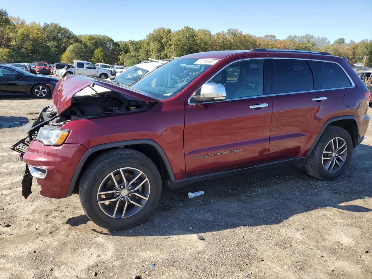 Image 1 of 2017 JEEP GRAND CHEROKEE LIMITED 2017 with VIN 1C4RJEBG3HC790500