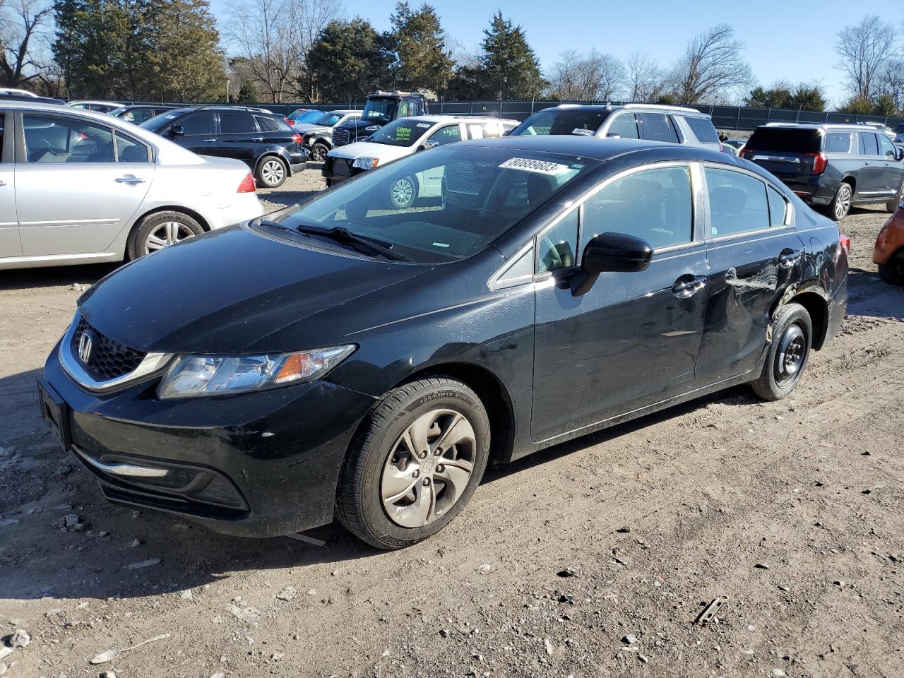Obraz 1 z 2014 HONDA CIVIC LX 2014 z VIN 19XFB2F59EE030373