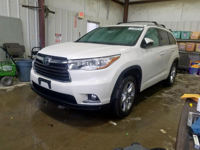 Image 2 of 2015 TOYOTA HIGHLANDER LIMITED 2015 with VIN 5TDDKRFHXFS192997