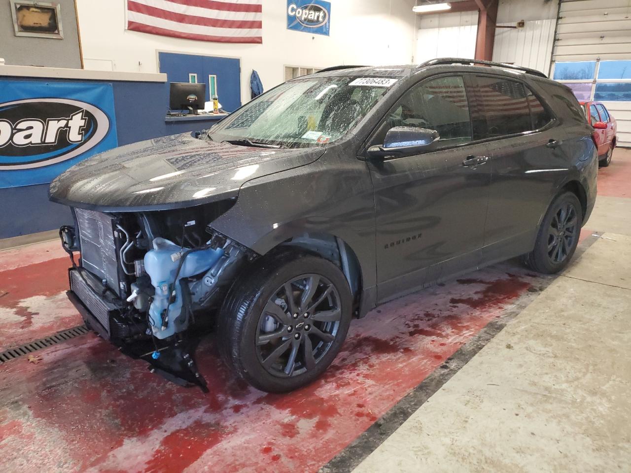 Image 1 of 2022 CHEVROLET EQUINOX RS 2022 with VIN 3GNAXWEV4NS101217