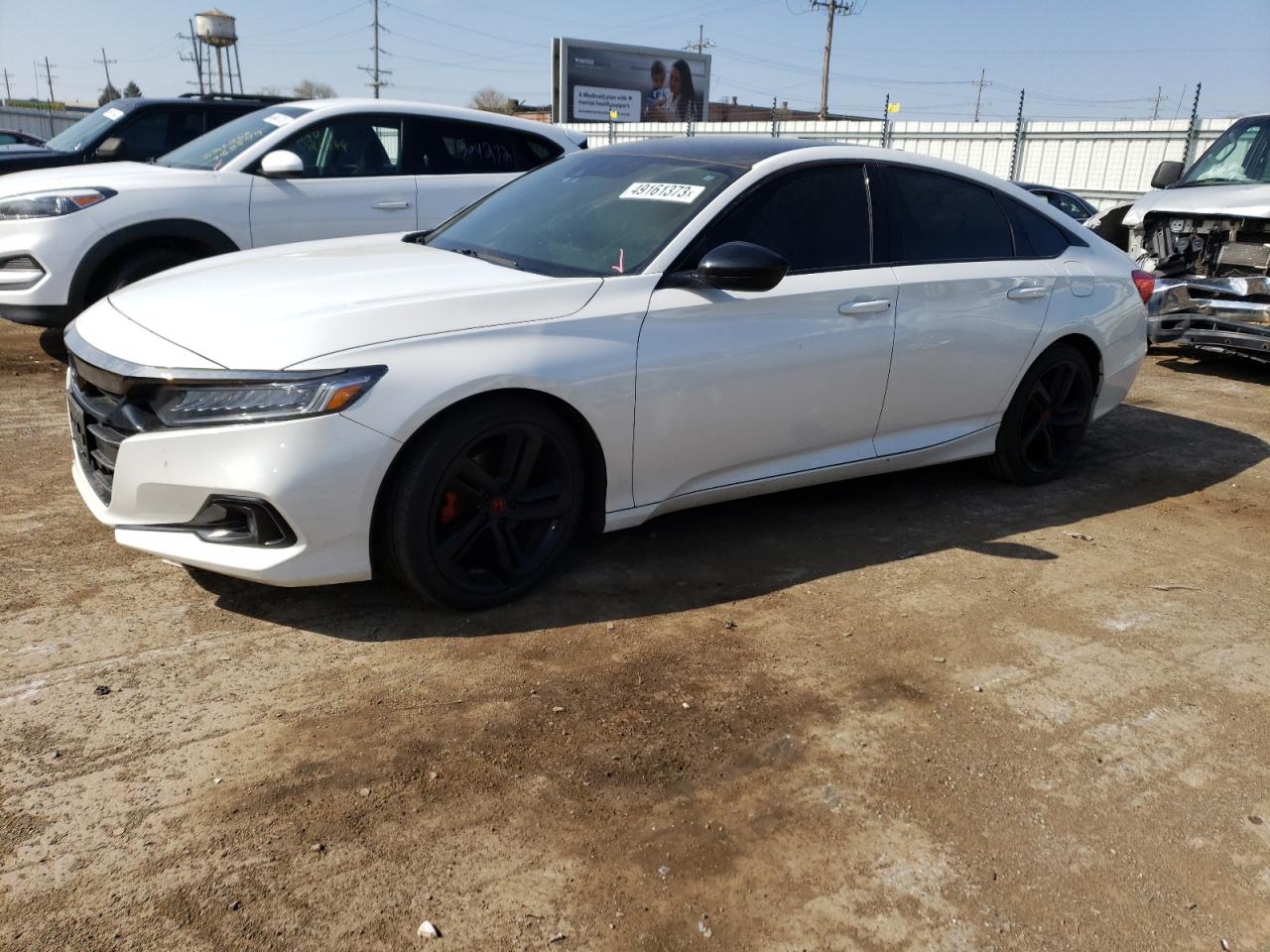 Image 1 of 2021 HONDA ACCORD SPORT 2021 with VIN 1HGCV1F30MA018683