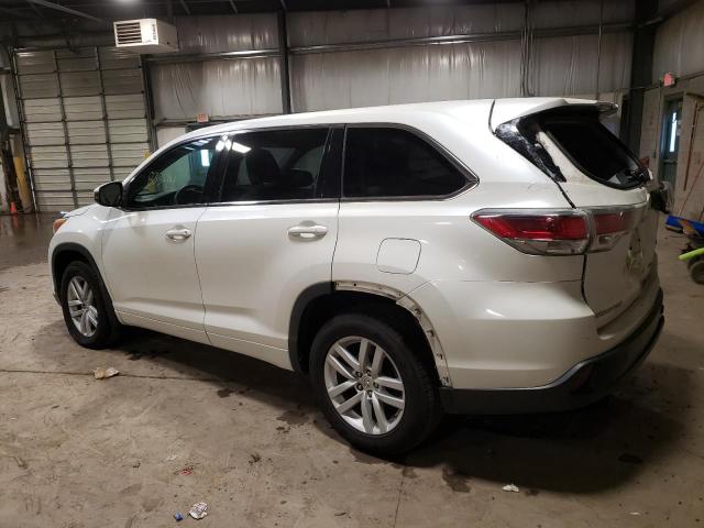 Image 2 of 2015 TOYOTA HIGHLANDER LE 2015 with VIN 5TDBKRFH4FS075553