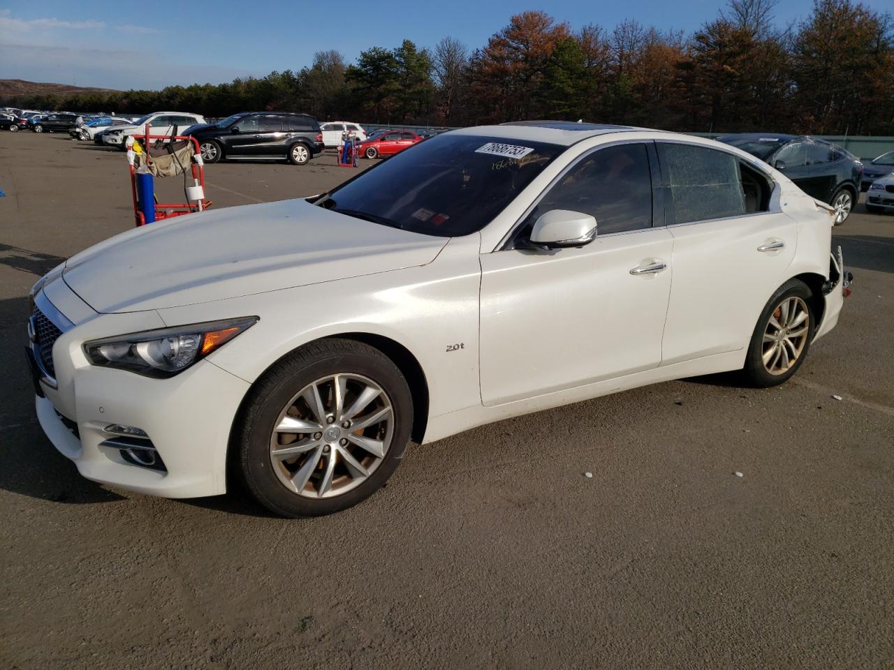 Image 1 of 2016 INFINITI Q50 BASE 2016 with VIN JN1CV7AR0GM251496